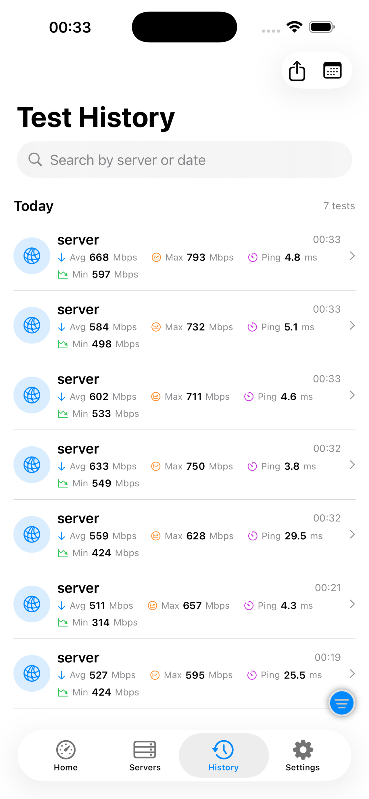 iPerf3 iPhone server mode listening for inbound LAN connections